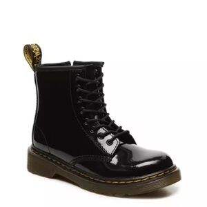 Dr. Martens Shiny Black Lace-Up Boots